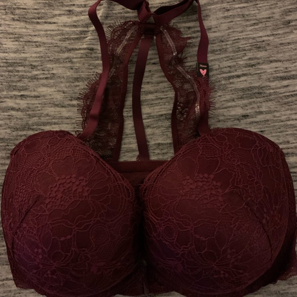 BRAND NEW VS BRAS 34DDD- front close - push up- lace racer back VERY SEXY - Picture 2 of 11